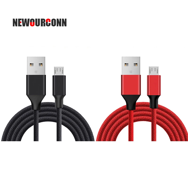 

3A Nylon Fast Charge USB Data Cable micro usb for Samsung Xiaomi LG Tablet Android Mobile Phone USB Charging Cord, Red,blue,black
