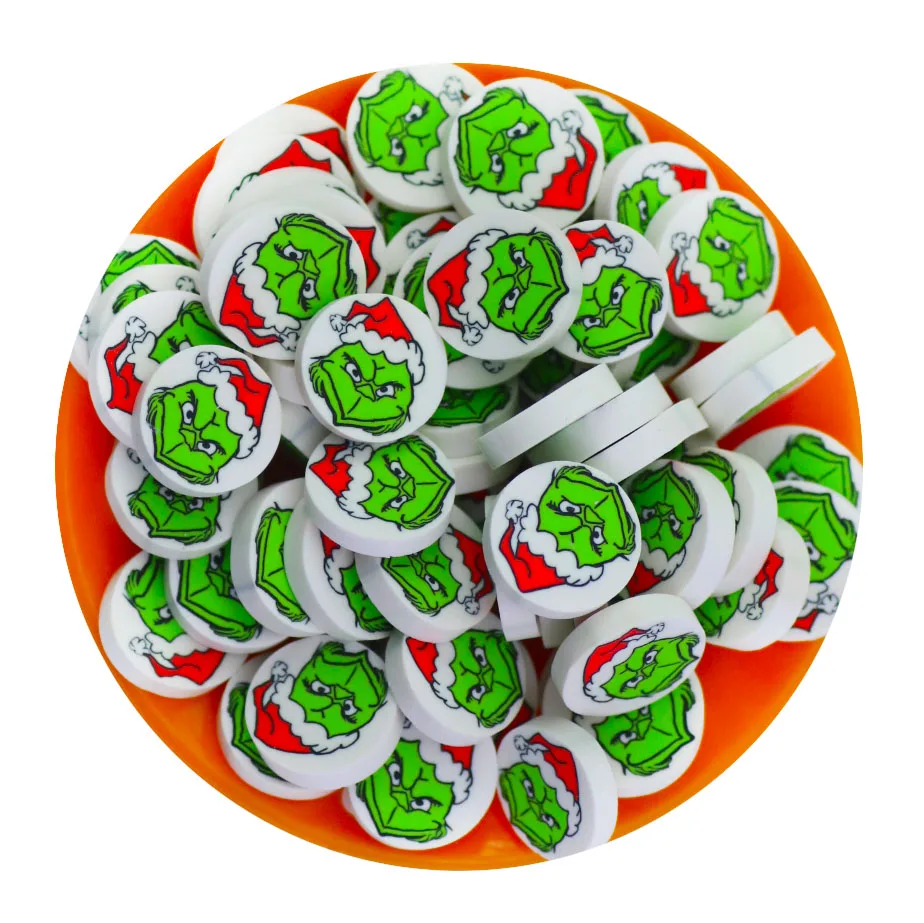 Hengxin Manufacturer Custom Accept Christmas Character DIY Bulk Polymer Clay Slices Sprinkles for Slime  Resin Crafts Tumbblers