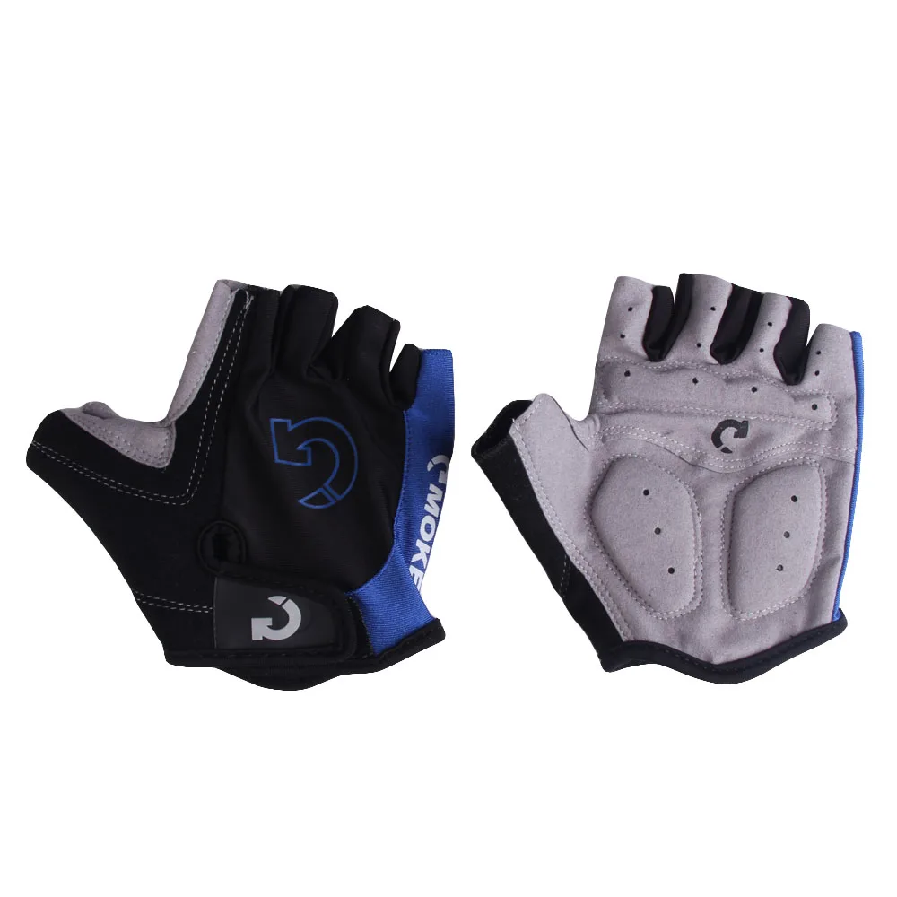 

Outdoor Sports Half Finger Short Gloves Riding Gloves #RG-09, Red, gray, blue