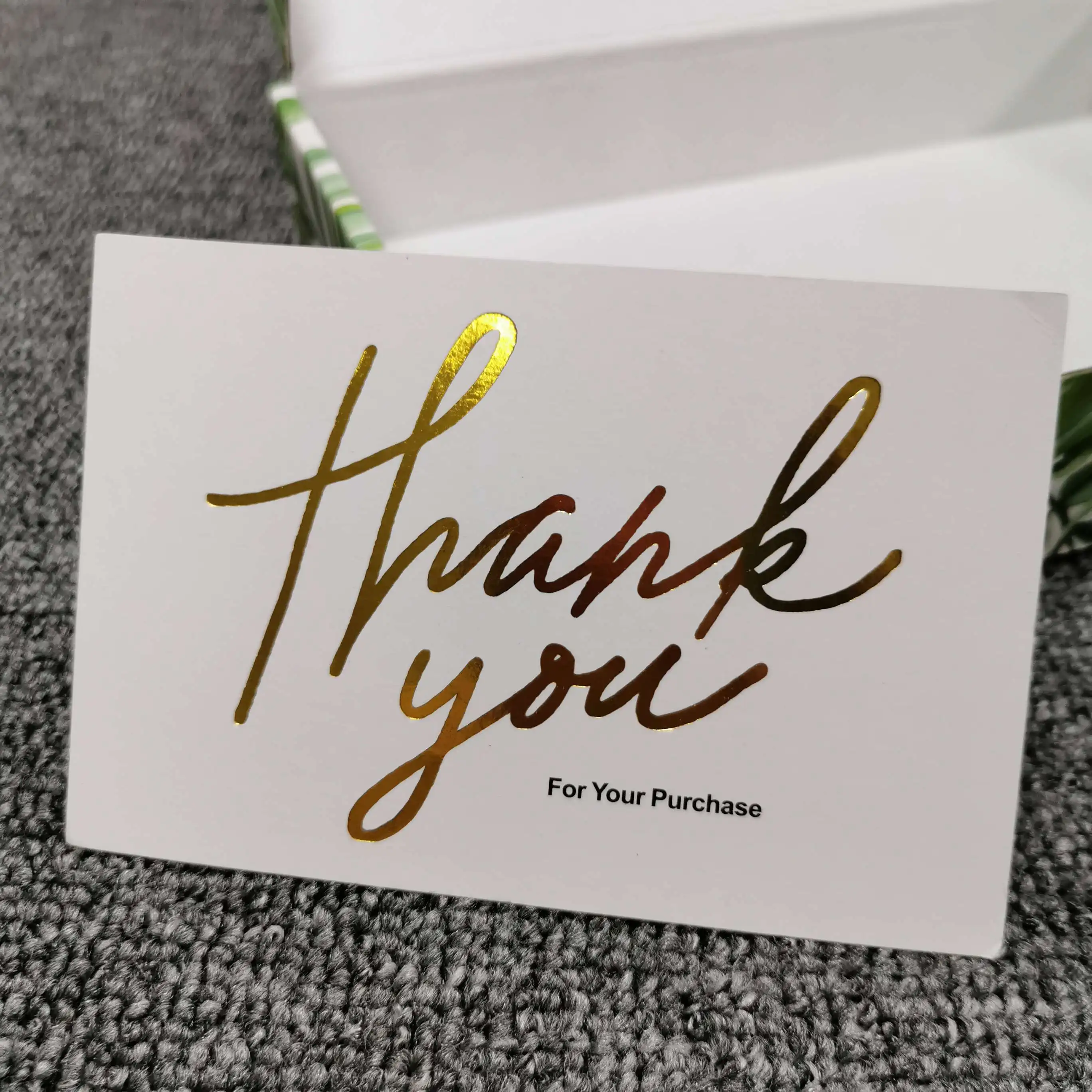 

Biodegradable Custom Logo Thank You Cards Business Paper Card For Small Business