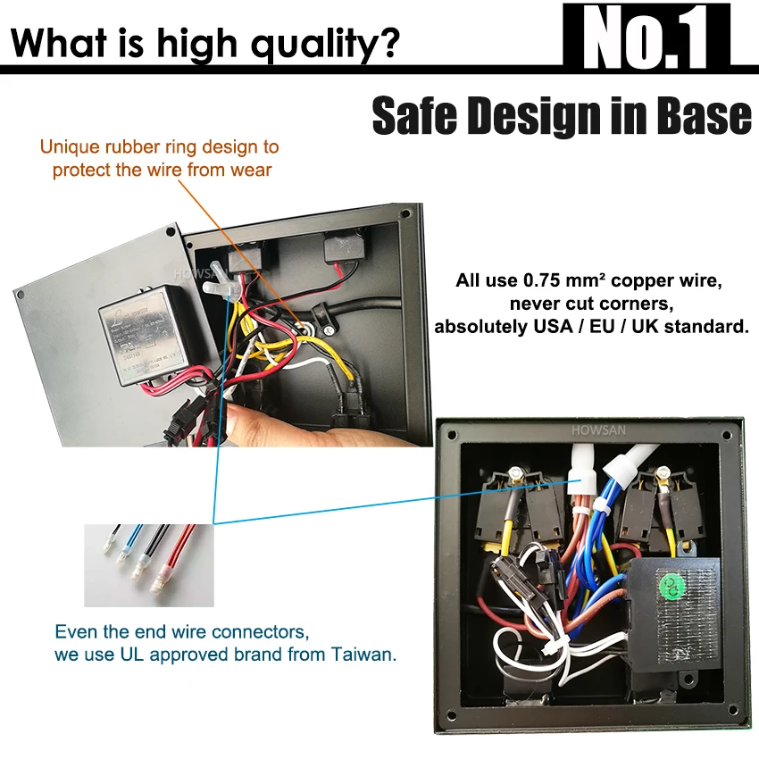 
USB table lamp, Bedside lamps with 2 USB charging ports for bedroom, Nightstand lamp with Grey Fabric shade 