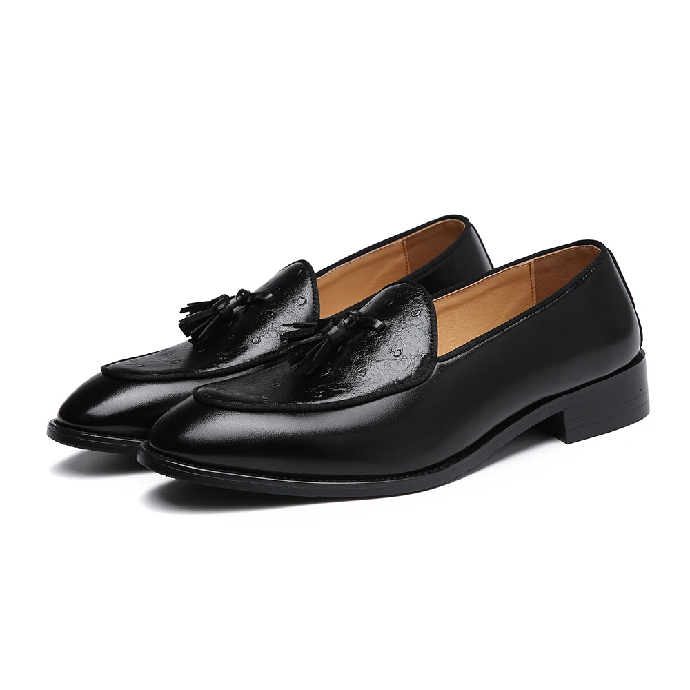 

37-48 Big Size Men Women Tassel Loafer Shoe Patchwork Design Shoe Wedding Shoe A3803