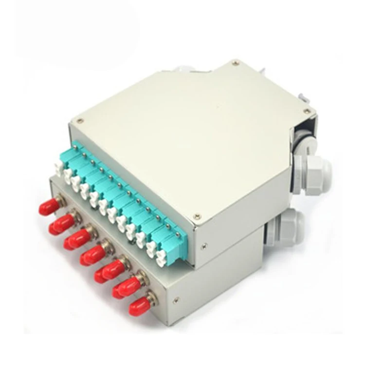 Hot Sell Fiber Optic 6 Port 12 Port Din Rail Mounted Splice Box Buy