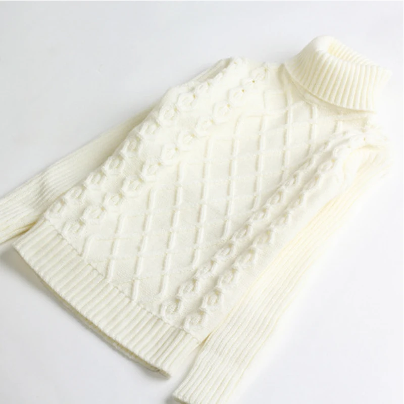 
Fashion Korean Style Autumn Vertical Strip Close-fitting Knitwear Round Neck Cotton Warm Candy Color Bottoming Kids Boy Sweater 