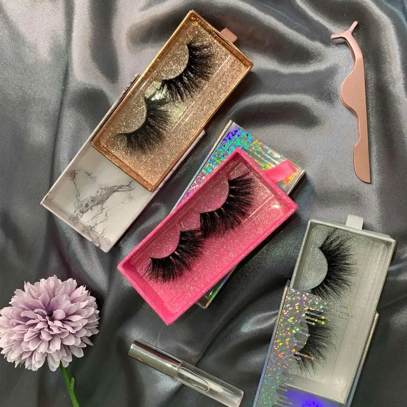 

Mink eyelashes vendor eyelashes with box wholesale 25mm lashes