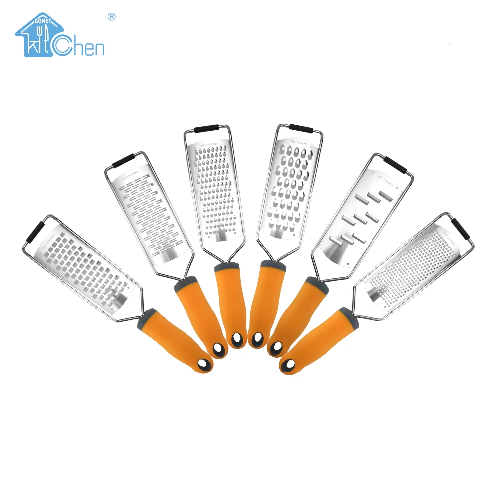 

Wholesale Stainless Steel Lemon Zester Fruit Vegetable Garlic Grater Potato Peeler Kitchen Tools Cheese Grater, Custom as ur requirement