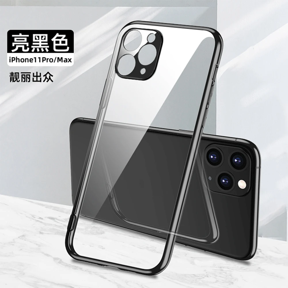 

Electroplate 2.0mm tpu phone case for Oppo realme x50 find x2 pro A9 2020 A31 reno3 pro mobile phone cover for Huawei Honor, See the attached