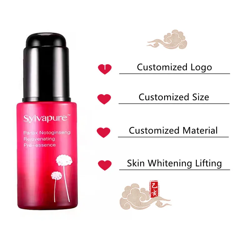 

Lightening Nourishing Skin Care Whitening Organic Moisture facial Serum rose face oil serum, White liquid