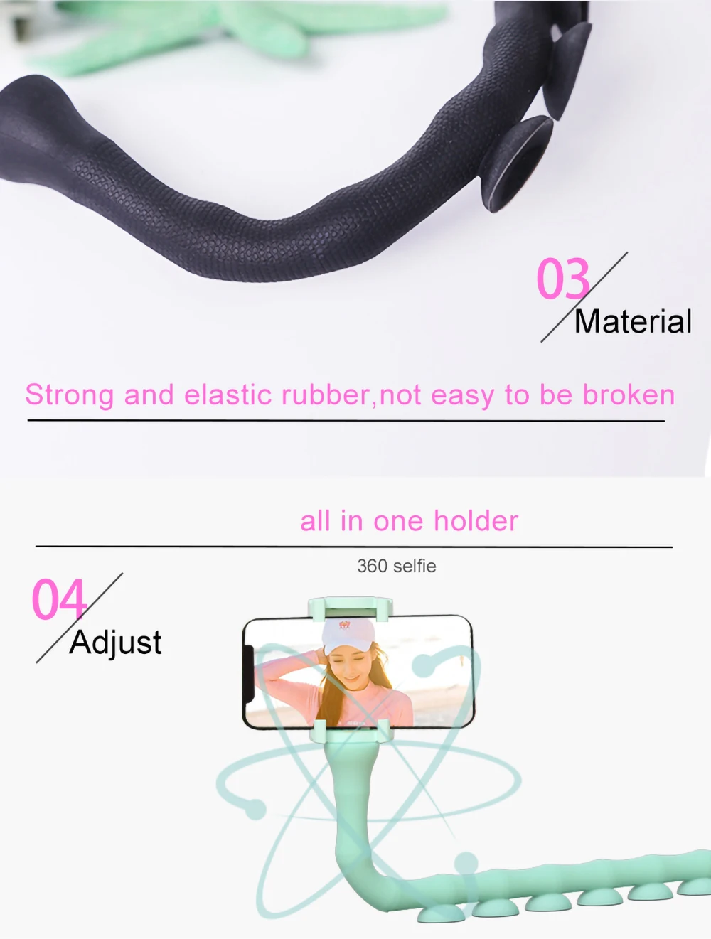 Cute worm Lazy Holder Lazy 360 Degree RotationPhone Supporter For Mobile Phone magnetic phone holder