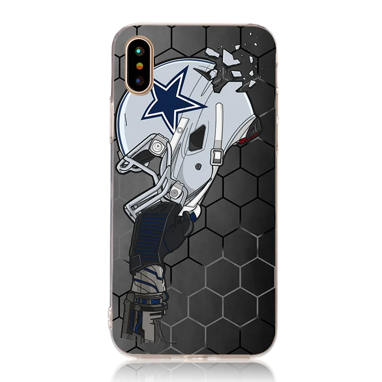 2018 New Design Sports Phone Case Football Helmets Back Cover Printed