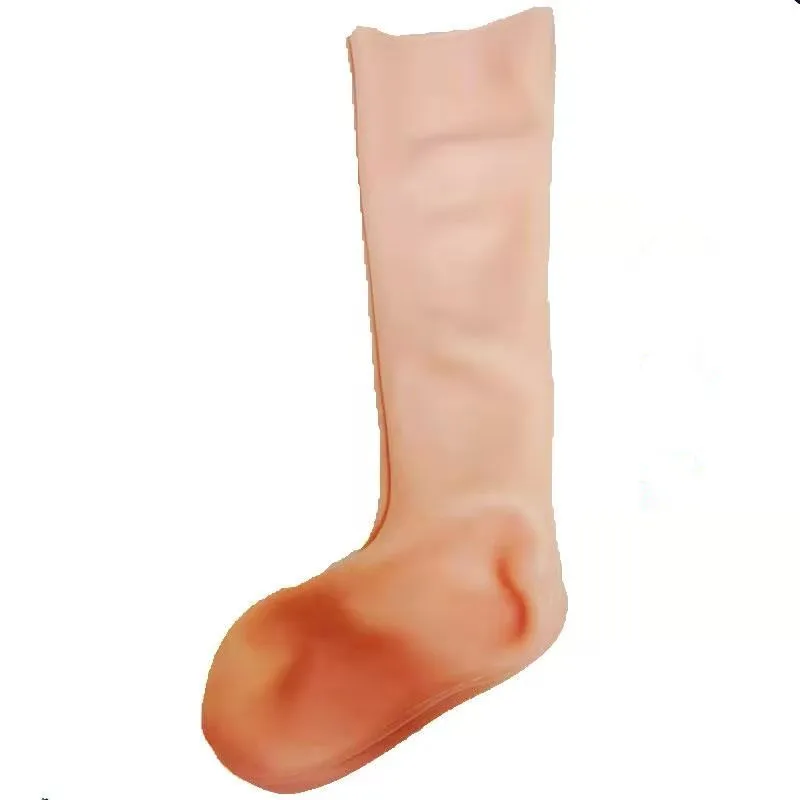 

High elastic soft silicone socks waterproof and antiskid beach shoes socks swimming diving supplies, Skin color/white/pink