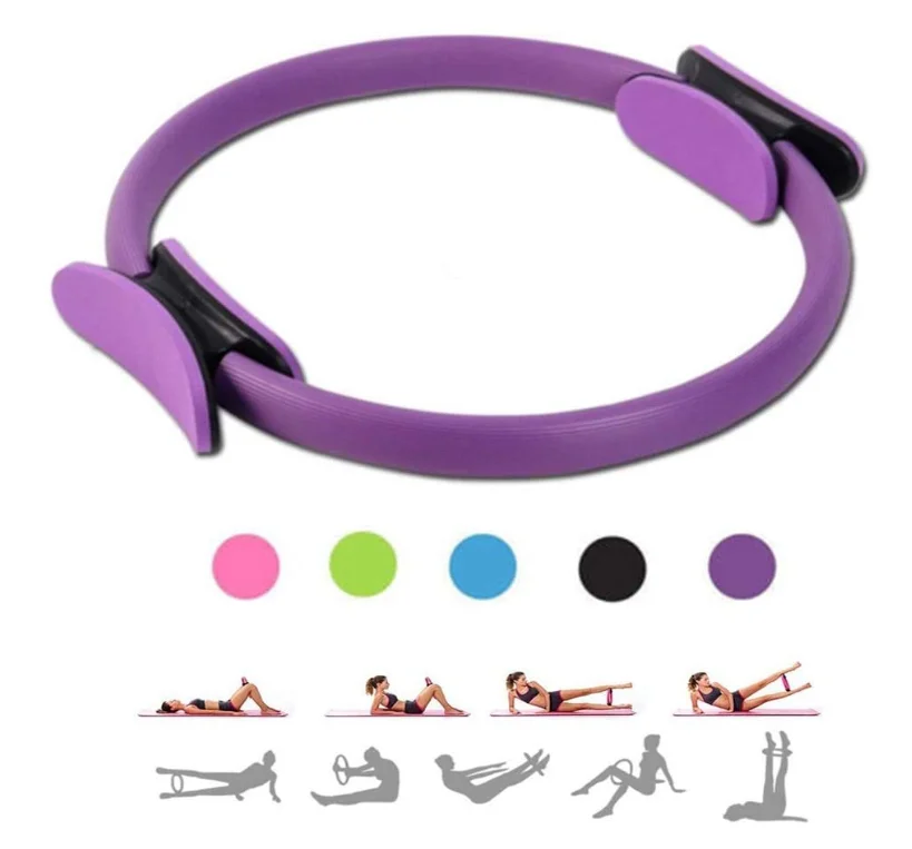 

SP Multifunction Yoga Pilates Circle Fitness Yoga Circle Home Fitness Body Dhaping Ring Yoga Wheel for Home Indoor Supply, Customized color