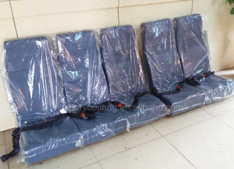 Economic Class Railway Train Seating / Triple Railway Passenger Seats