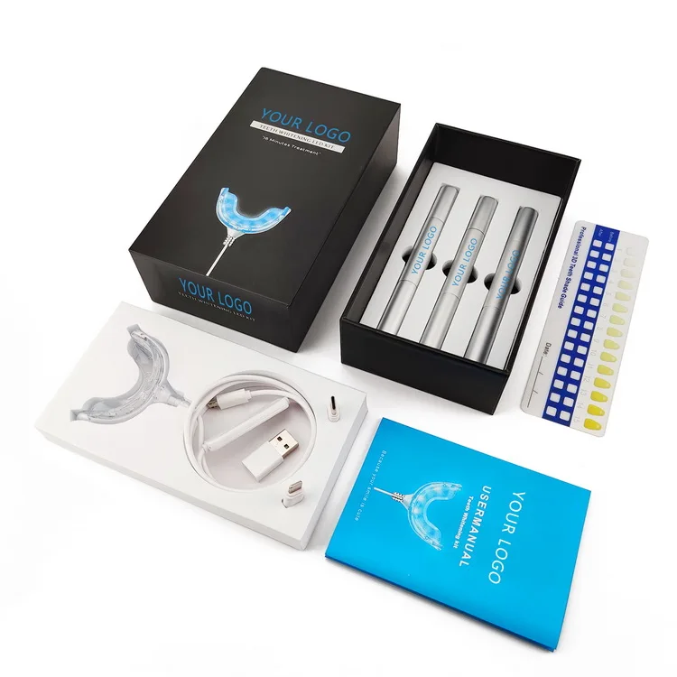 

Fast blue led light Teeth Whitening kit with private logo for dropshop