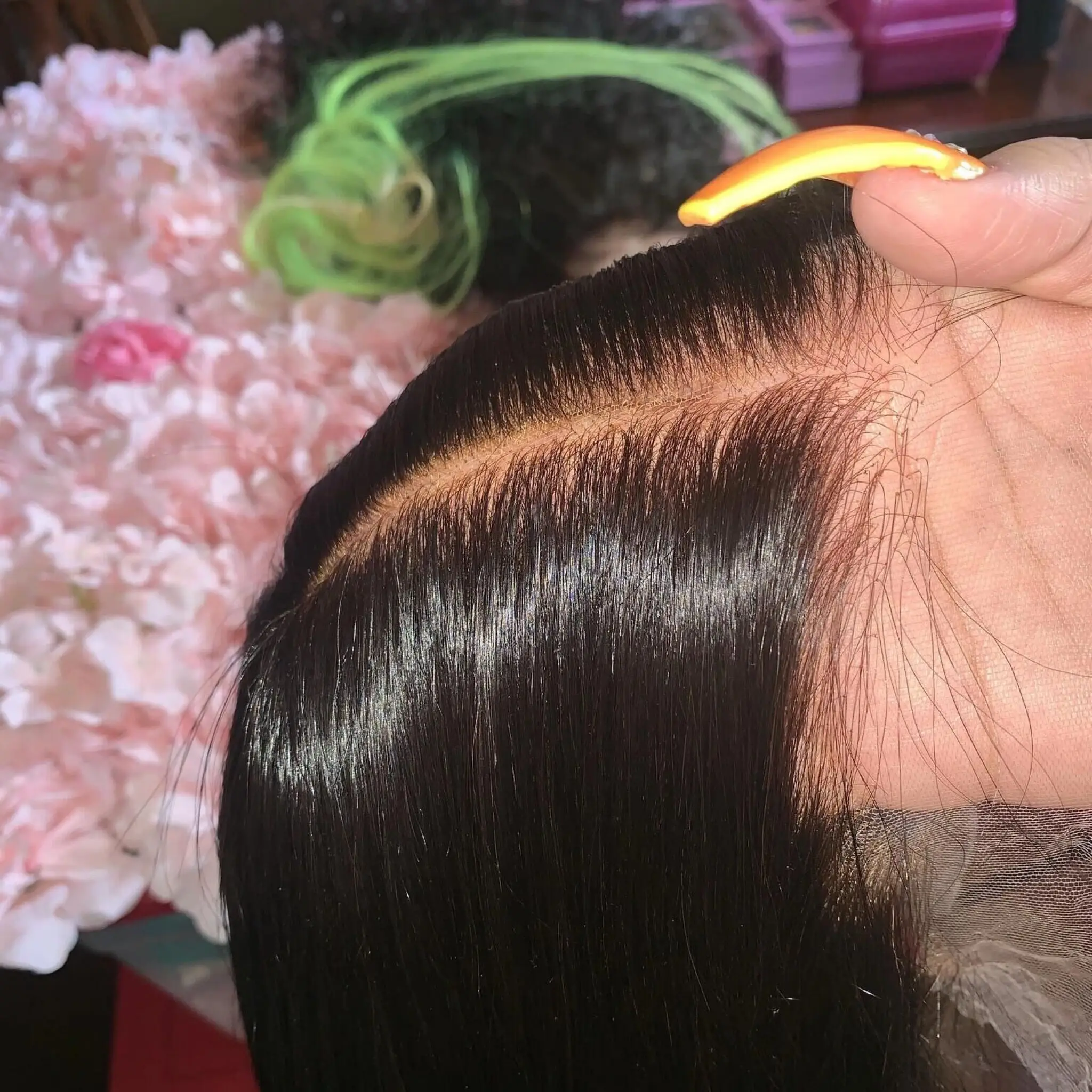 

Wholesale Lace Wig Vendors 5x5 Glueless Hd Lace Wig For Black Women Raw Indian Human Hair Lace Front Wig