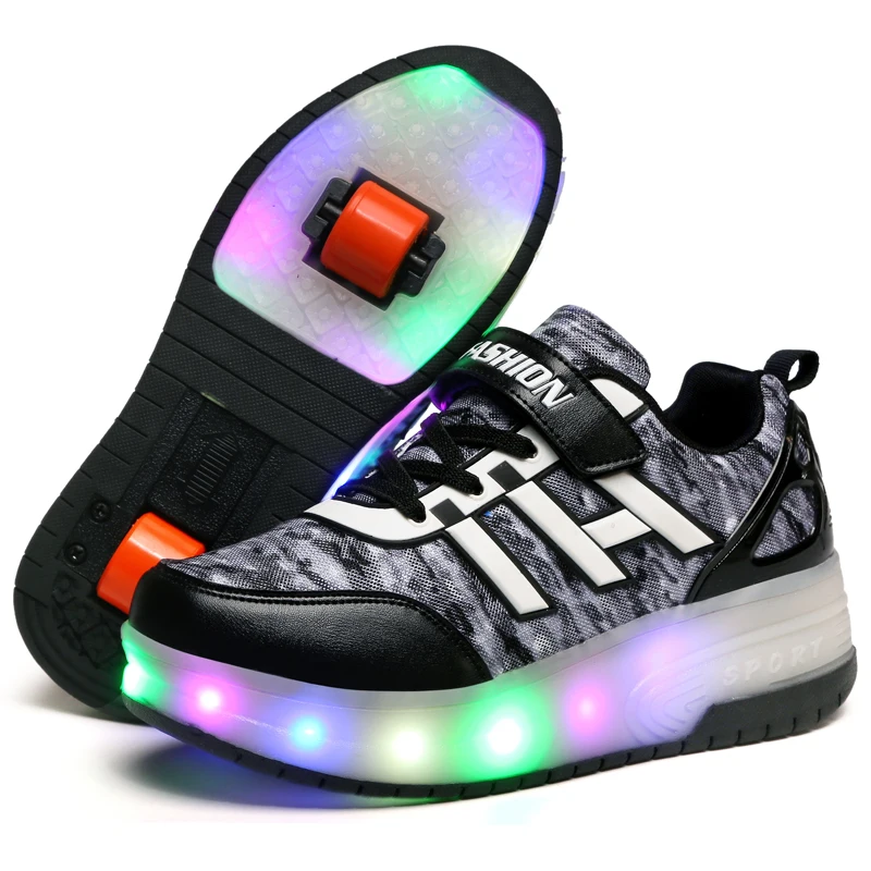 

New Arrival Low Price High Quality Unisex Roller Skate Shoes Wheels Shoes Colorful LED PU Wheels