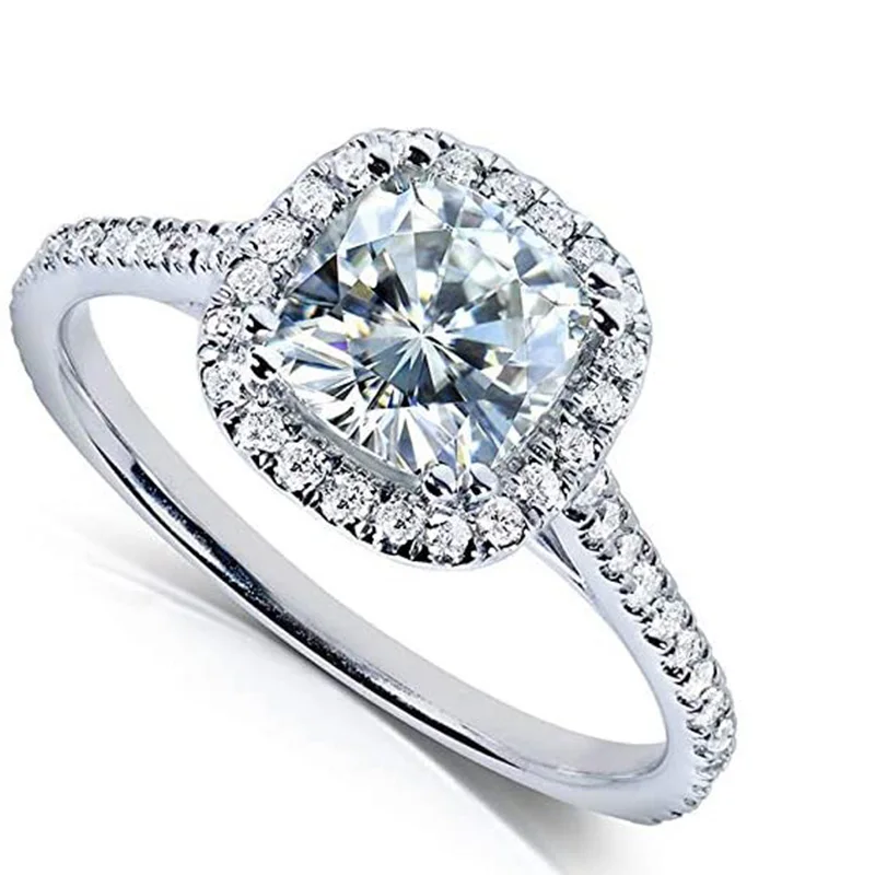 

1Heart fashion wholesale real 18K rose gold wedding ring, Def gh, k white , k yellow, rose gold