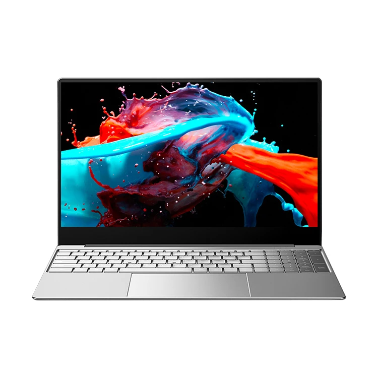 

Lightweight Laptop 4K Screen SSD HDD 16G RAM Metal Body 15.6 Inch notebook computer, Sliver/red