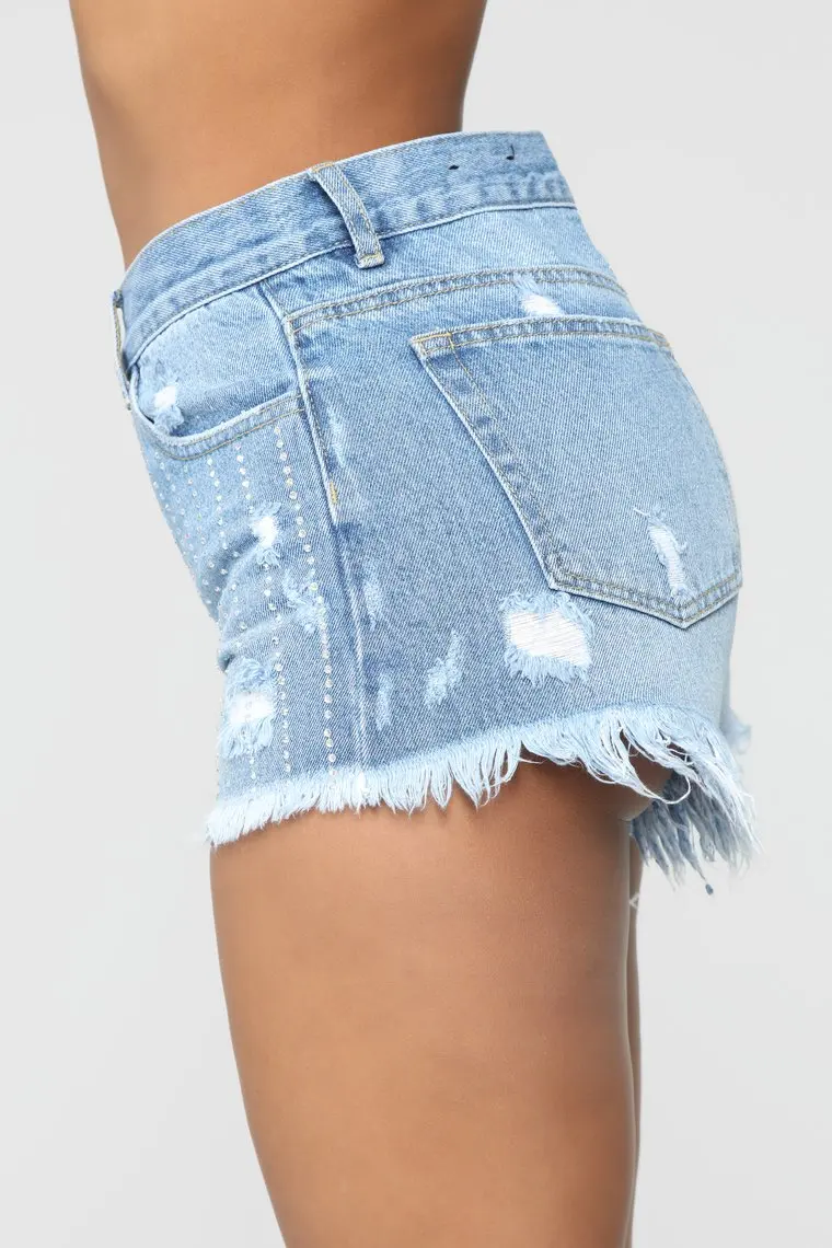 European and American women's fashion sexy diamond fringed jeans hot pants sexy hole Jeans Shorts