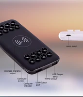

100% Full Charging Portable Wireless Suction Cups power bank 10000mah powerbank charger for Samsung