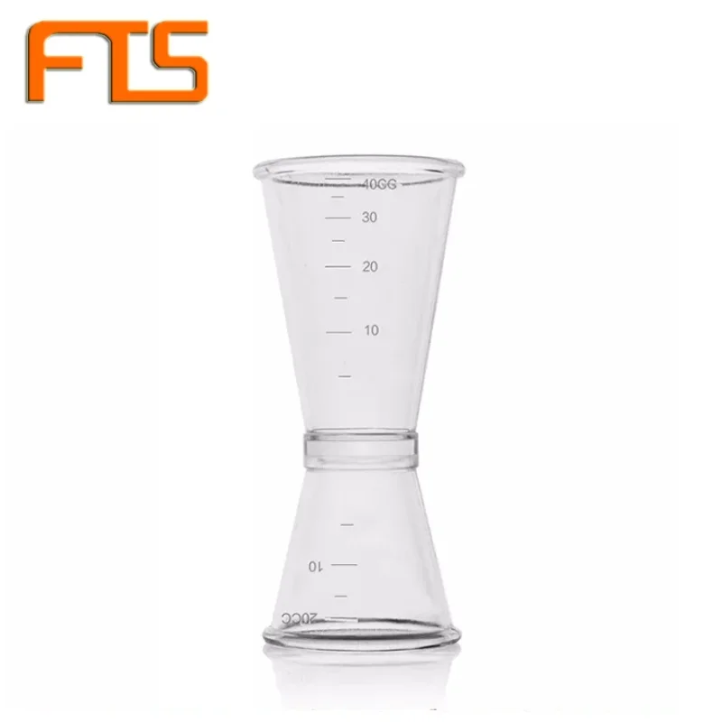 

FTS Plastic Cups Customized 20/40Ml Mini Kitchen 2 Cocktail Measure Liquid Bartender Custom Size Measuring Cup