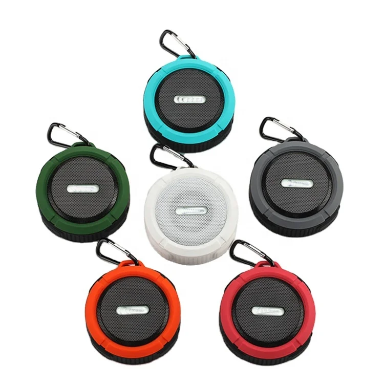 

Wholesale Small Waterproof BT Speaker Round Shower Outdoor Mini Portable Bocina Bass Wireless Speaker blutooth for Sports Travel