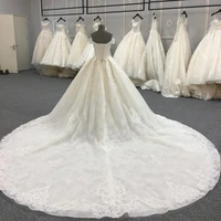 

Luxury long tail wedding dress bridal gown 2019 WT345