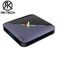 

RK Premium Android TV Box A95X F3 Air 6 RGB Lights S905X3 Quad-core Cortex-A55 4GB 32GB Mimo 2X2 Wifi 100M LAN BT4.2