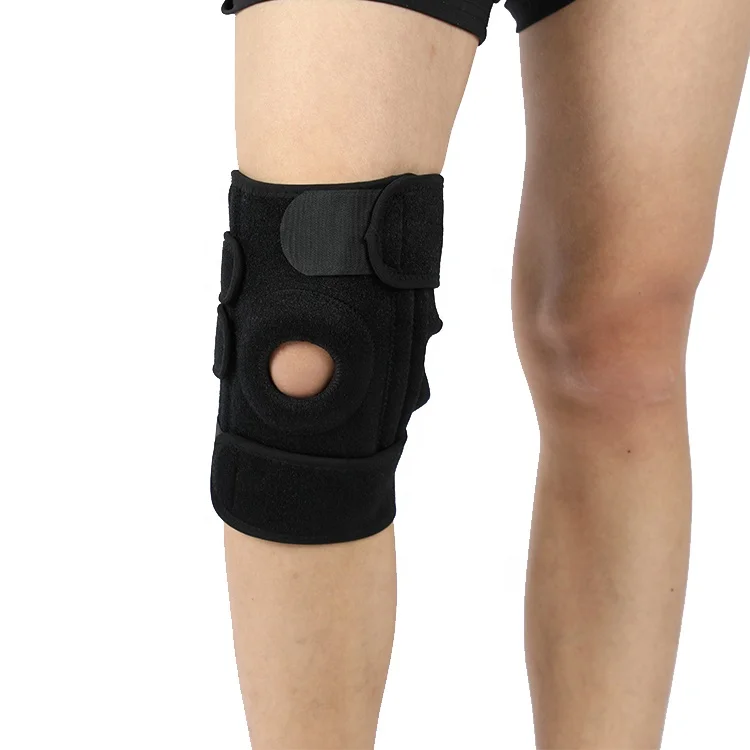 

Compression Knee Hinjed Brace Dynasplint Spring Knee Support Braces, Black