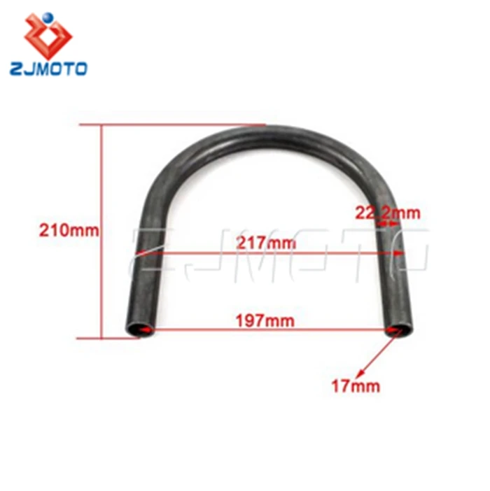 Motorcycle Cafe Racer Seat Upswept Frame Hoop Loop End Brat Large Cc ...