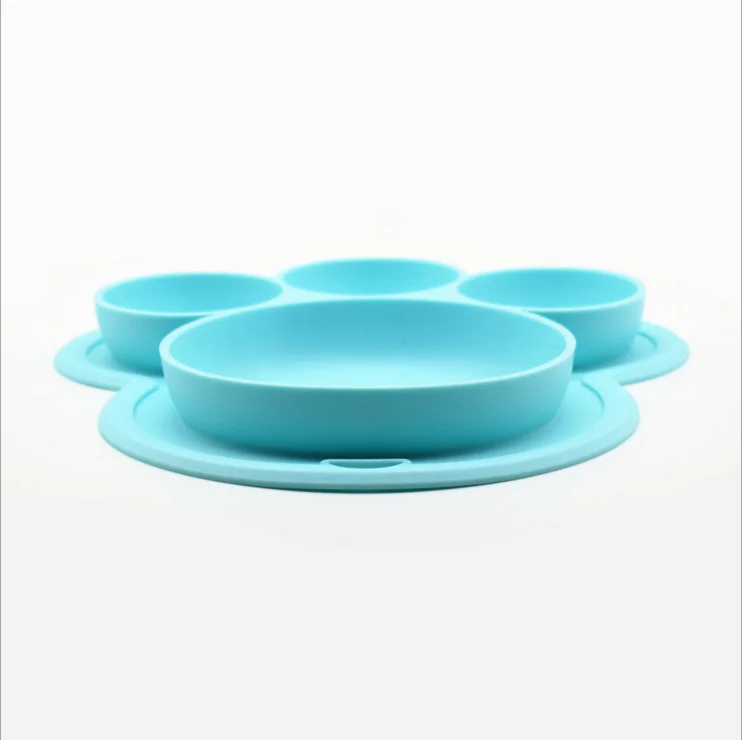 

Light Blue Baby Feeding Mat Silicone Mat Children's Placemat