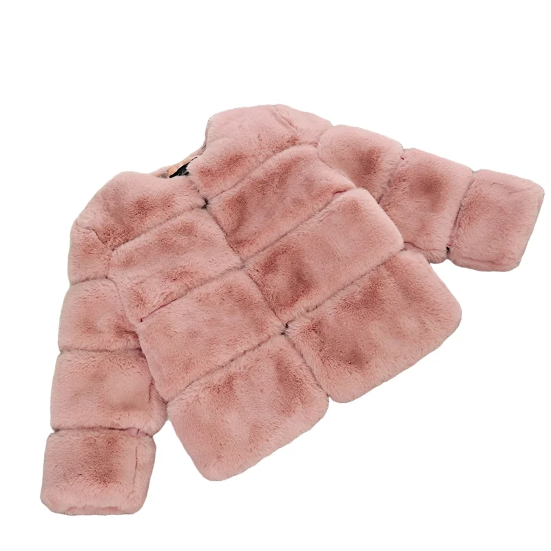 

New Winter Girls Fur Elegant Faux Fur Jackets And Coats Thick Warm Parka Toddler Girl Fur Coat Girls Coats&outwears