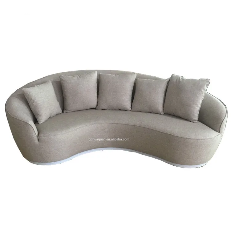 Round Hotel Lobby Sofa Curved Sofa Furniture C Shaped Fabric Home