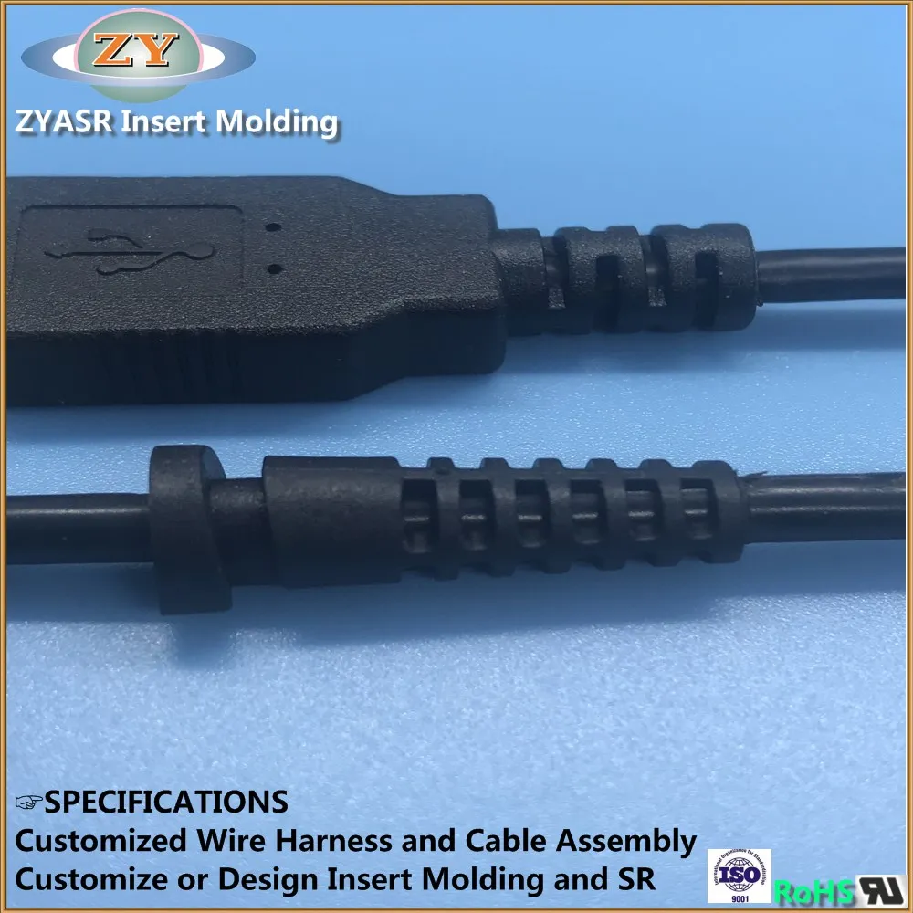 Custom flexible wiring harness cable asemblies molding SR cable assembly - ANKUX.COM