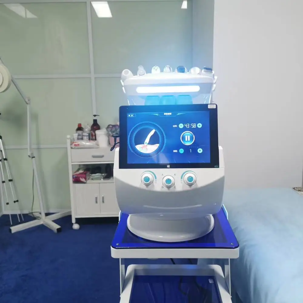 

Portable 7 in one Smart Ice Blue Skin Management System Hydraderambrasion Beauty Salon Equipment