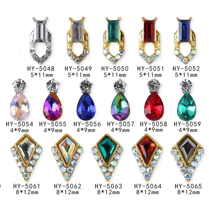 

Factory Direct Sale Brand New DIY  Shaped Diamond Nail Art Stickers with Magic Color
