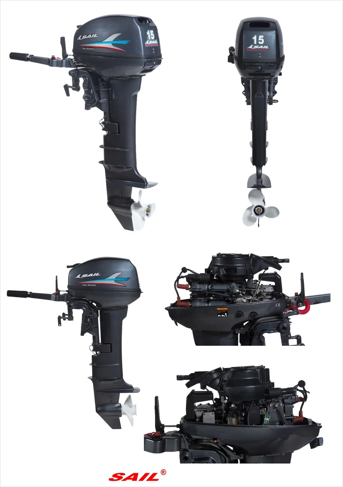 15hp/40hp Used Outboard Motors / Used Outboard Engines For Sale - Buy ...