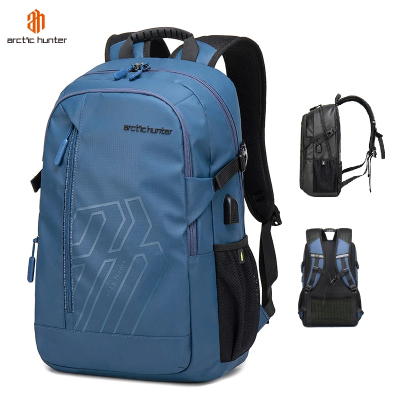 

Arctic Hunter Plain Sports Backpacks Colors Backpack Sports Athletic 2020 New Sports Bag Backpack, Black/blue/light grey/orange