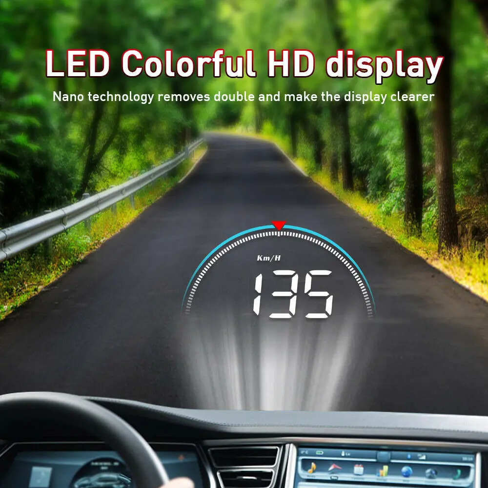 M8 Car Hud Headup Display For Obd2 Ii Univ