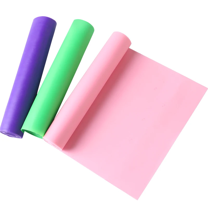 

High Elastic Pink Latex Resistance Bands Wholesale Gym Fitness Loop Yoga Bands Strength Exercise Training, Pink,green,purple