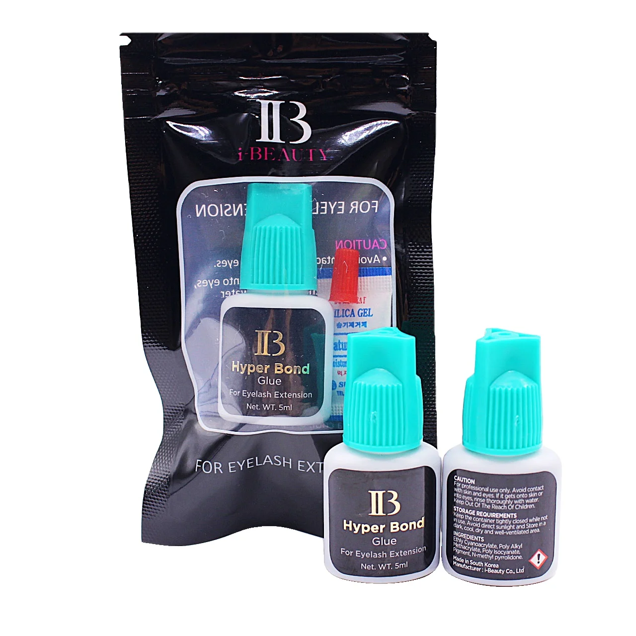 

6-8 Weeks Lasting 0.5-2 Drying Time SKY/IB wholesale private label custom Korea strong false 5 ML adhesive eyelash glue, Black