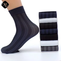 

Custom organic bamboo fiber sock for men black ankle business dress breathable comfortable soft socks
