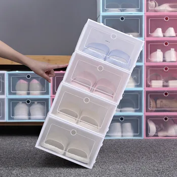 Foldable Clear Shoes Storage Box 
