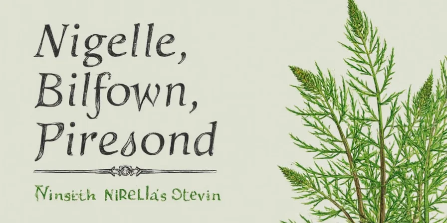 Side-by-side image of nigella and stevia growing harmoniously in a garden bed