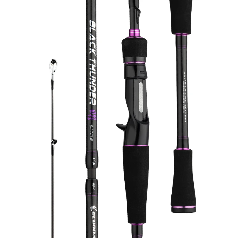 

Free Shipping Ecooda Portable Lure Rod 1.98m/2.1m/2.4m/2.7m Multi-sections Lure Rod Travel Fishing Rod