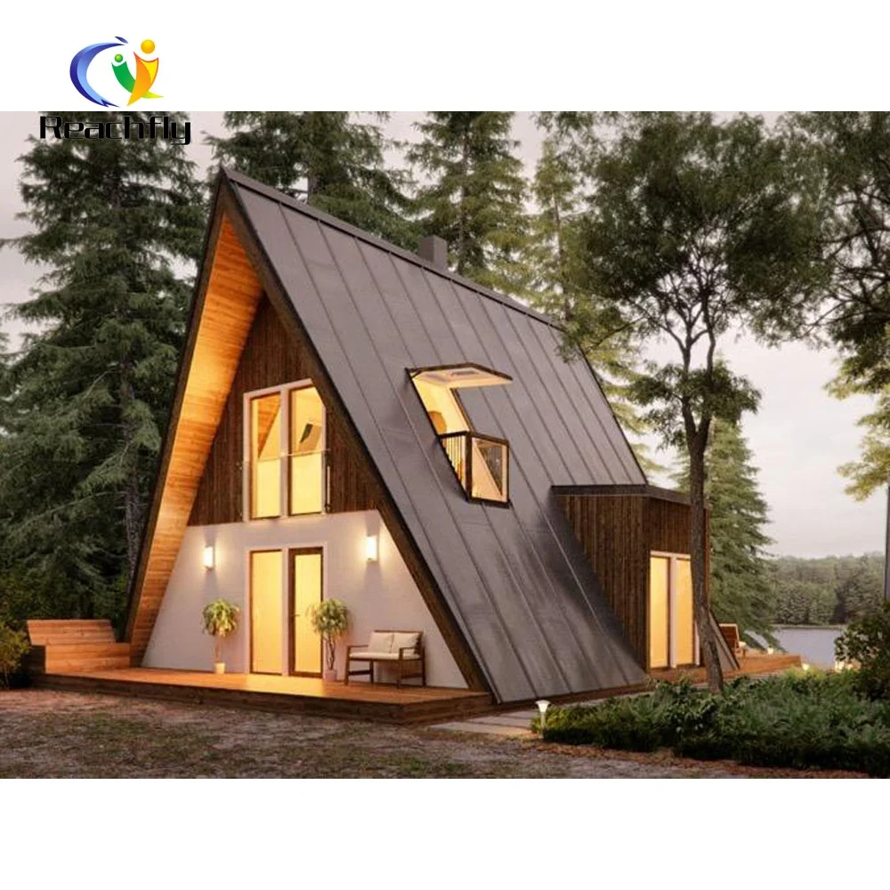 
Prefab huts resort cottage home garden chalet log cabin kits movabe wood mini houses  (62235520887)
