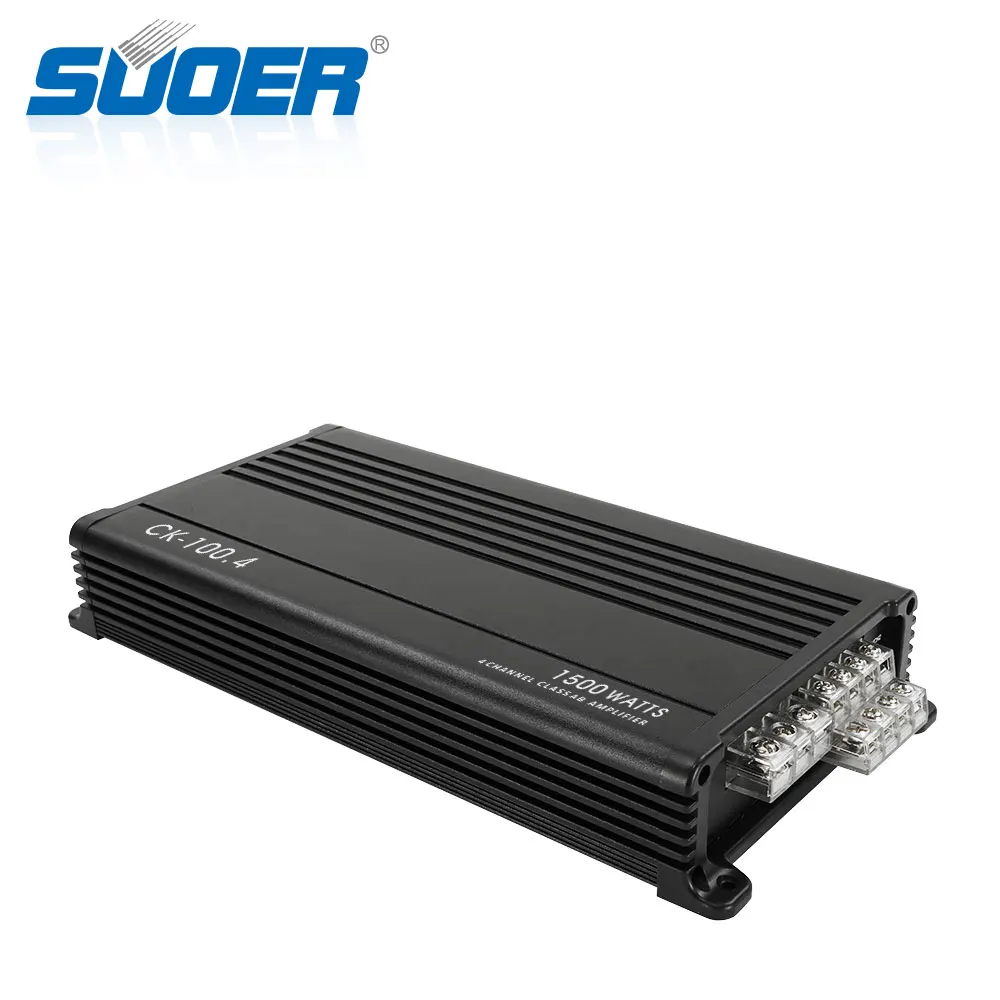 

Suoer CK-100.4 10HZ-30000HZ car amp 4 channel class ab 1500w 4ch car amplifiers