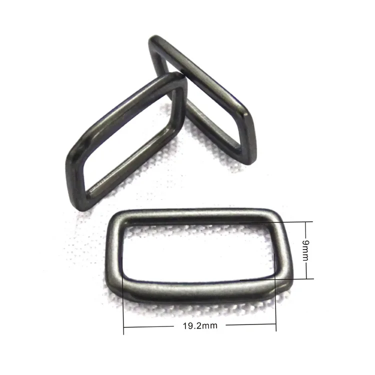 

Fancy Design Square Cord Adjustable Strap Custom Belt Buckle Hook D Ring