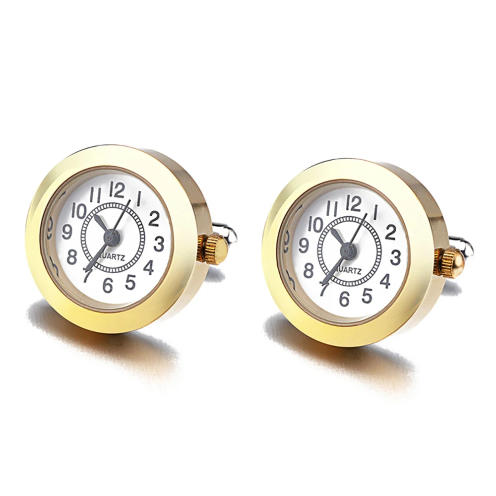 

Low-key Luxury Battery Digital Watch Cufflinks For Men Clock Cufflinks Watch Cufflinks for Mens Jewelry Relojes gemelos