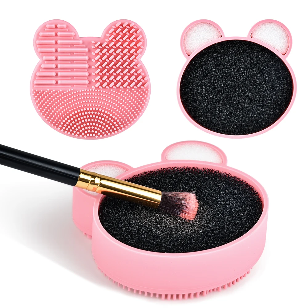 2020 Supplier Best Private Label ECO Pink Sponge Color Remover Accessoir Makeup Brush Cleaning Pad.jpg